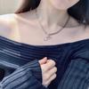Xiaoxiangfeng Classic Necklace, New Embossed Letter Double-layer Necklace, Seiko High Version, Adjustable Length