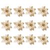 12 Pcs Hanging Decor Christmas Decor Glitter Pendant For Tree Xmas Party Home Decoration Flower Pendant Festival Gift