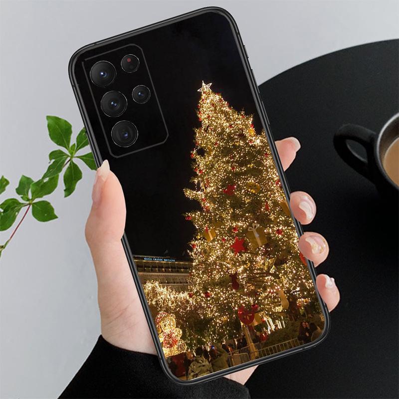 

Phone Case For Samsung A55 A16 A56 A36 A35 A15 A53 A54 A33 A34 A25 A05S A52 A52S A14 A26 A71 Christmas Light Tree A15