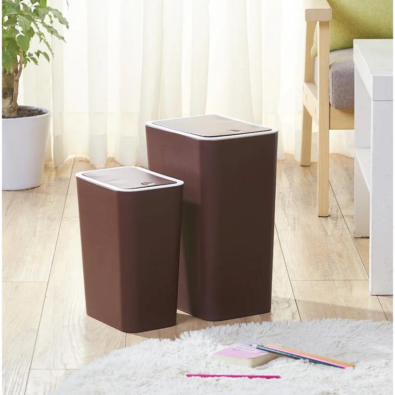 Cartoon Card Captor Sakura Pink Plastic Waste Bin With Lid Kitchen Household Cute Large Ashbin Bucket Creative Pressed Trash Can