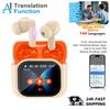 Cuffie Traduttori in Tempo Reale con Touch Screen Traduzione 144 Lingue Auricolari Bluetooth 5.4 Cuffia Cancellazione del Rumore