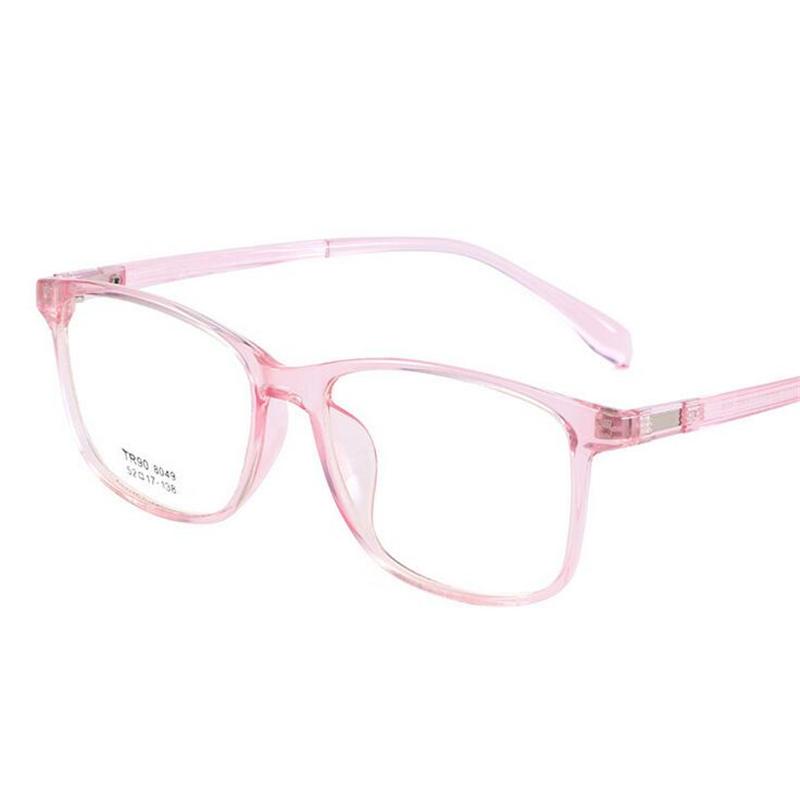 Transparent Gray  Square Optical Eyeglasses With Degree Vingage Clear Lens Student Prescription Glasses 0 -0.5 -0.75 To -6.0