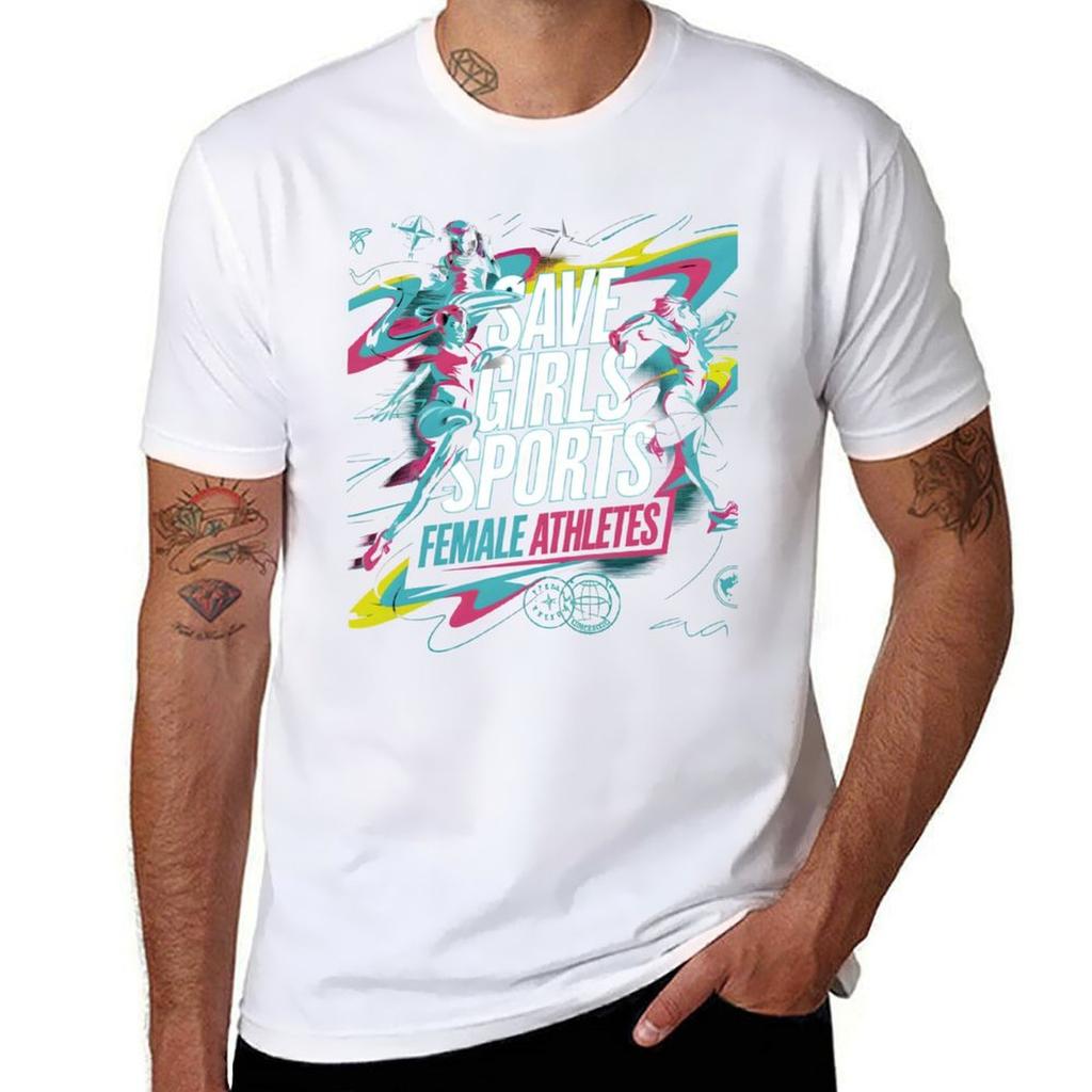 Save Girls Sports Female Athletes Gifts For Girls Boys Unisex Unisex TShirt Work Utility Short Sleeve Shirt
