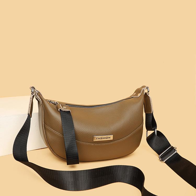 2025 Autumn/Winter Women's Top Layer Cowhide Shoulder Crossbody Bag