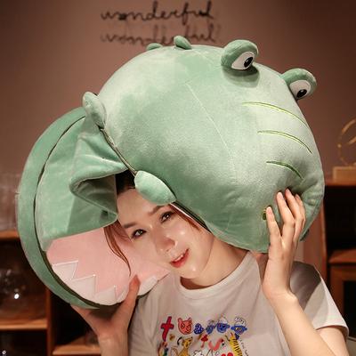 Coussin de siège Croco Grande Bouche Drôle Automne et Hiver Chaud Épaissi Coussin de Chaise Tatami Chambre Coussin de Siège Monobloc Femme