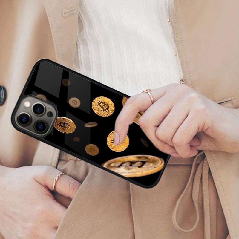 

Bitcoin Cryptocurrency BTC Coin Magnetic Phone Case For APPLE iPhone 17 Air 16 14 13 12 Pro Max 15 Plus Wireless MagSafe Cover iPhone 13mini