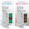 Din Rail Mount Single Three Phase Voltage Meter Ac 60-450V Mini Modular Voltmeter Gauge Indicator LED Digital Display Detector