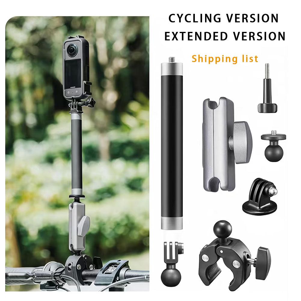 360° For Gopro Hero Bike Bicycle Motorcycle Handlebar Handle Bar Mount Holder for SJCAM DJI Osmo Insta360 X4 Camera Accessories