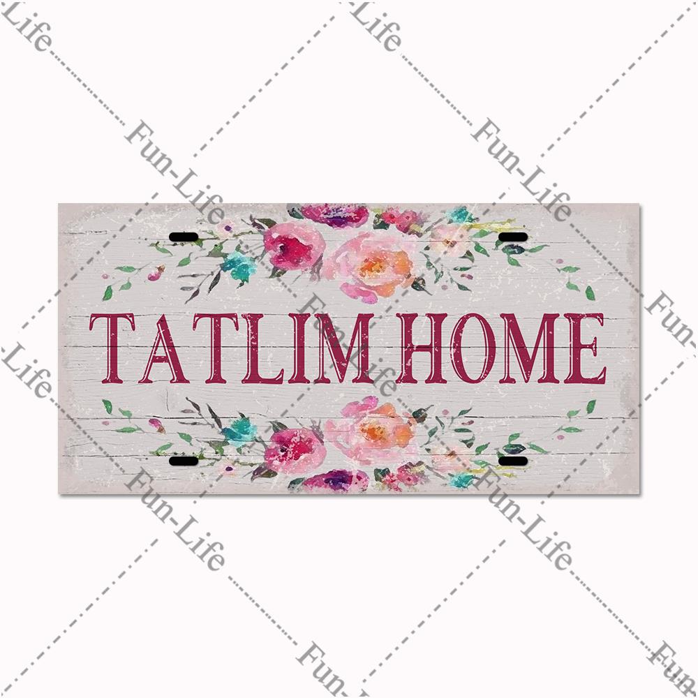 Welcome Home Metal Poster, Tin Signs, Vintage Pet, Family Hanging Plates, Plaque, Bar, Pub, Garden, Farm, Home Wall Decor