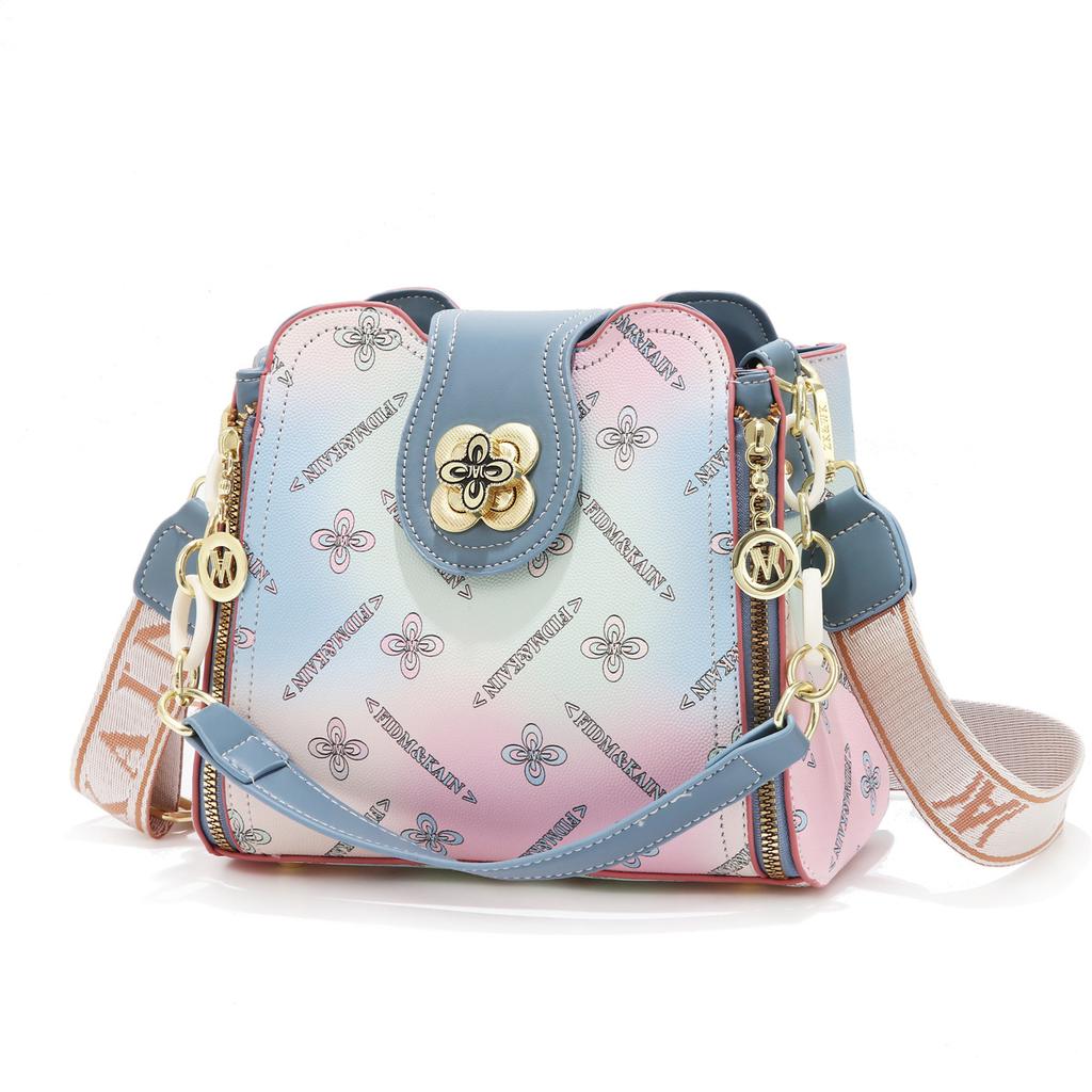 Bag women's bag 2025 new trendy fashion handbag summer versatile shoulder messenger bag bucket bag women