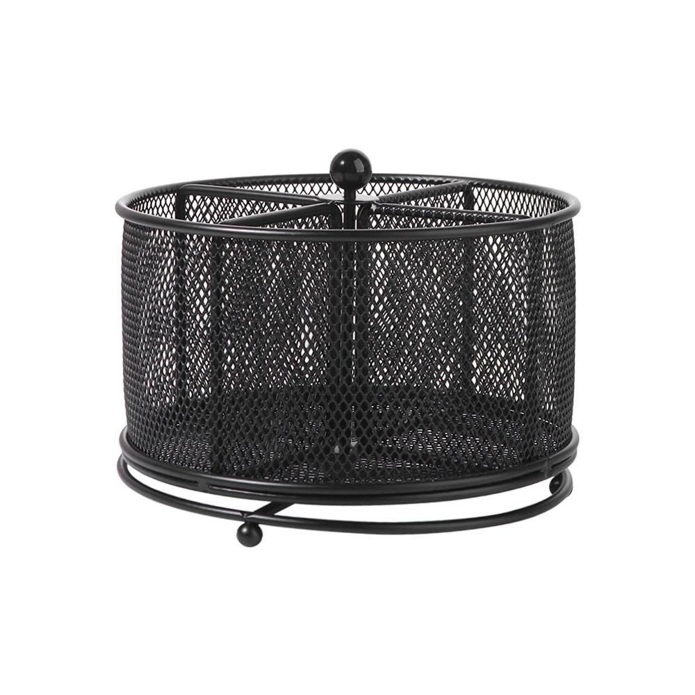 4 Compartments Makeup Brush Storage Bucket Metal Pencil Display Rack  Girl Gift