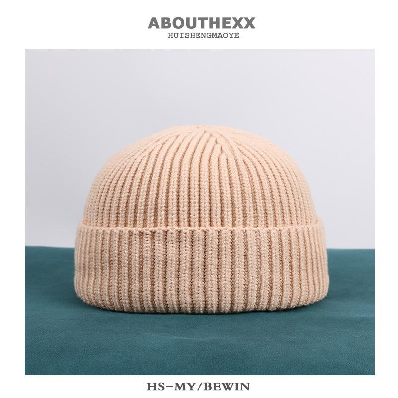 

Knitted Hat Women s Winter Warm Melon Skin Hat Korean Style Outdoor Cold Hat Men s Casual Yuppie Woolen Hat Average size