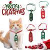 Christmas Pet Bow Tie Collar Decoration for Cats Dogs Holiday Costume