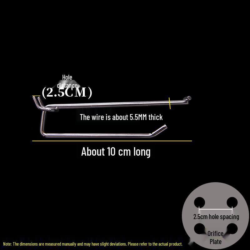 Jundingying Double Line Pegboard Shelf Hooks