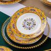 Linpan Hand-painted Dunhuang Enamel 80-Piece Luxury Dinnerware Set
