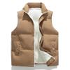 Stehkragenweste Herren Winter Neuer Trend Verdickte Samtweste Baumwolljacke