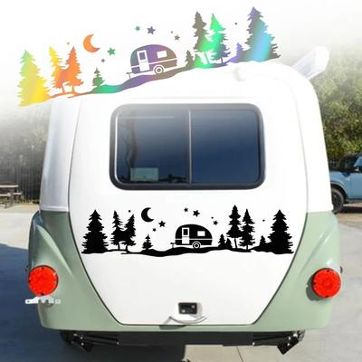 Naklejki Graficzne Góry Samochodowe Dla Kampera Przyczepy Kampingowej Kampera Nadwozie Dekoracja Naklejki Winylowe Akcesoria Tuningowe Auto