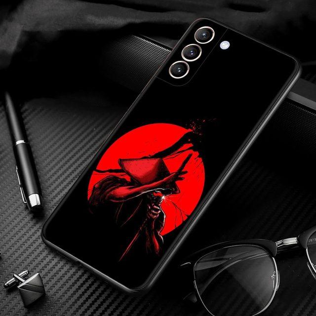 Japońska sztuka samurajska pokrowiec na smartfona do Samsung Galaxy S21 Ultra S20 Fe S10 Plus S9 S10e S10lite Shell miękkie Fundas