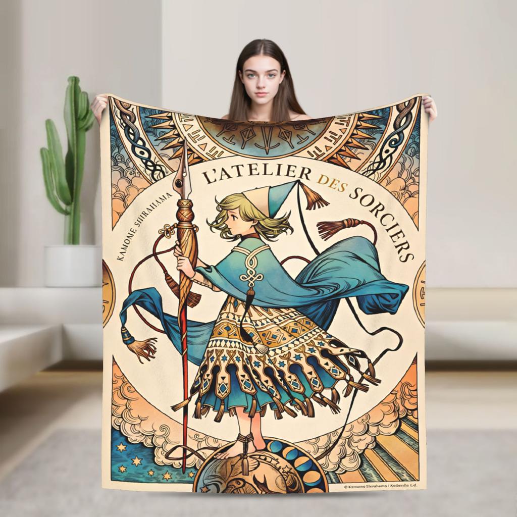 Witch Hat Atelier Blanket Decorative Flannel Bedding Throws For Couch Chair Warm Custom DIY Quality Bedspread Gift Idea