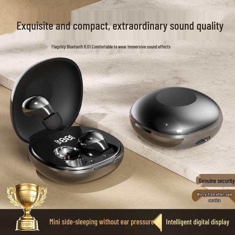 Invisible Bean Sleep TWS Bluetooth Earbuds with Digital Display