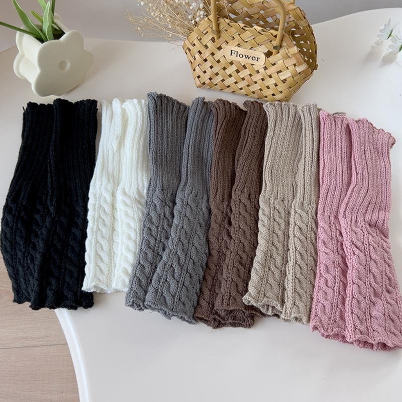 Fashion Knit Leg Warmers for Little Girls Knee High Socks for Dress Toddler Winter Slouchy Socks Thicken Warm Leggings