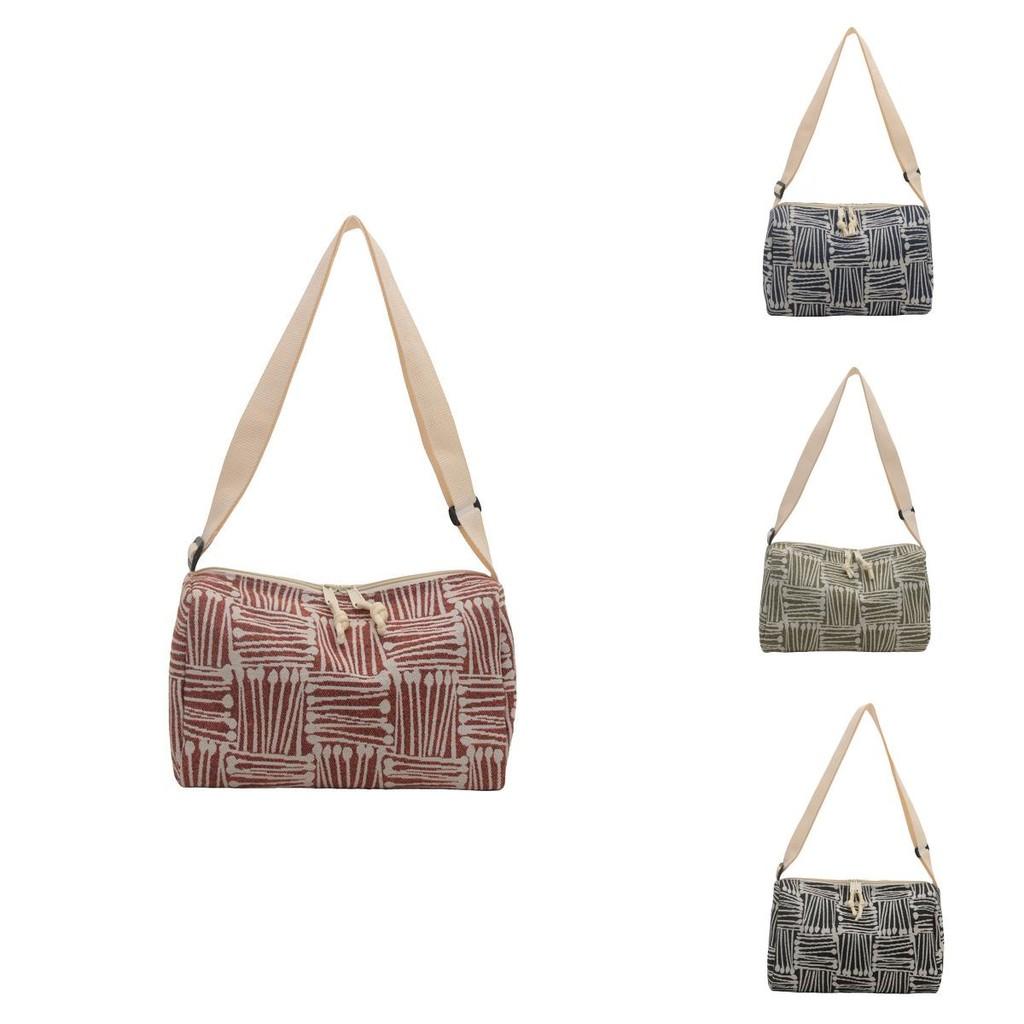 Stilvolle Canvas-Umhängetasche mit großer Kapazität für Damen in mehreren Farben, ideal für den täglichen Gebrauch