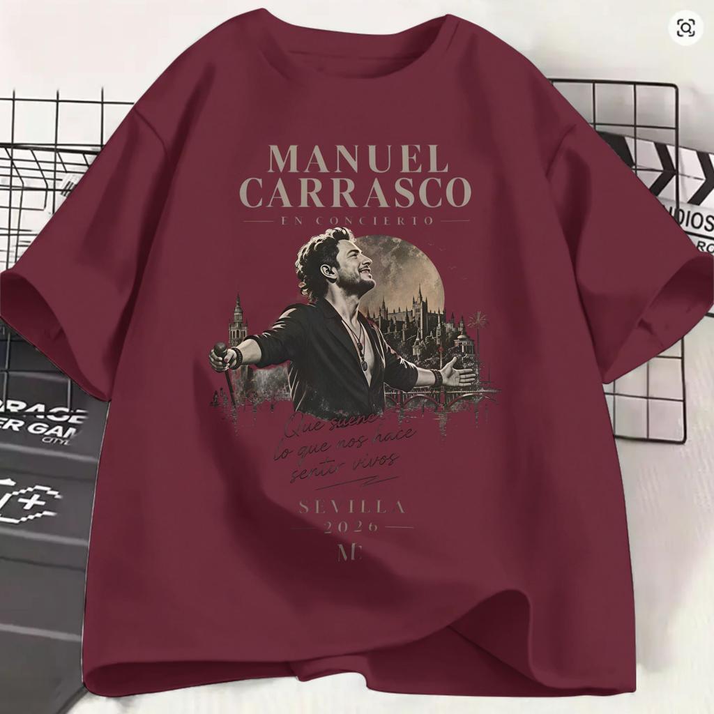 Unisexs Unisexuel Carrasco T Shirts 2026 Salvaje Tour Cotton Clothes Funny Short Sleeve Round Neck Tee Shirt Graphic Tshirts