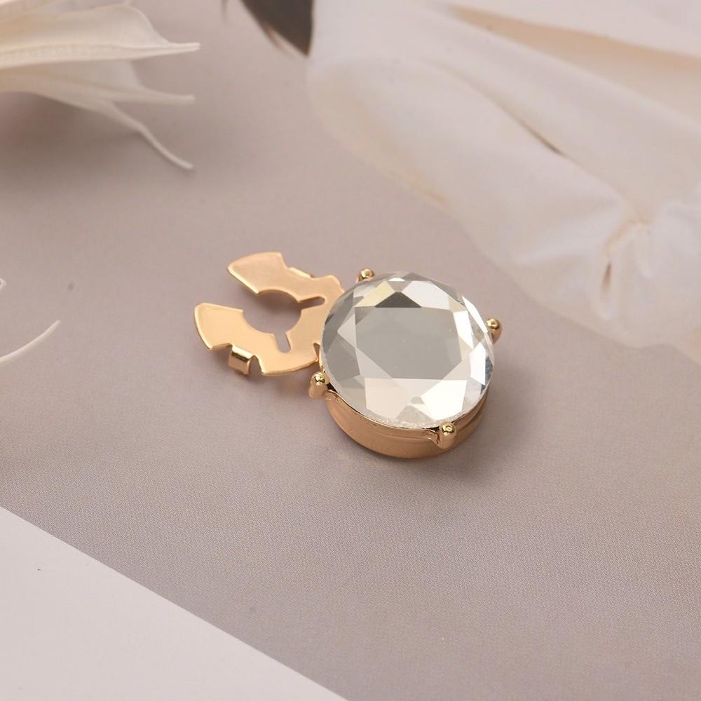 Elegant Flower Sleeve Button Brass Base Button Cover Clip Heart Shape Cufflinks  Suit Accessories