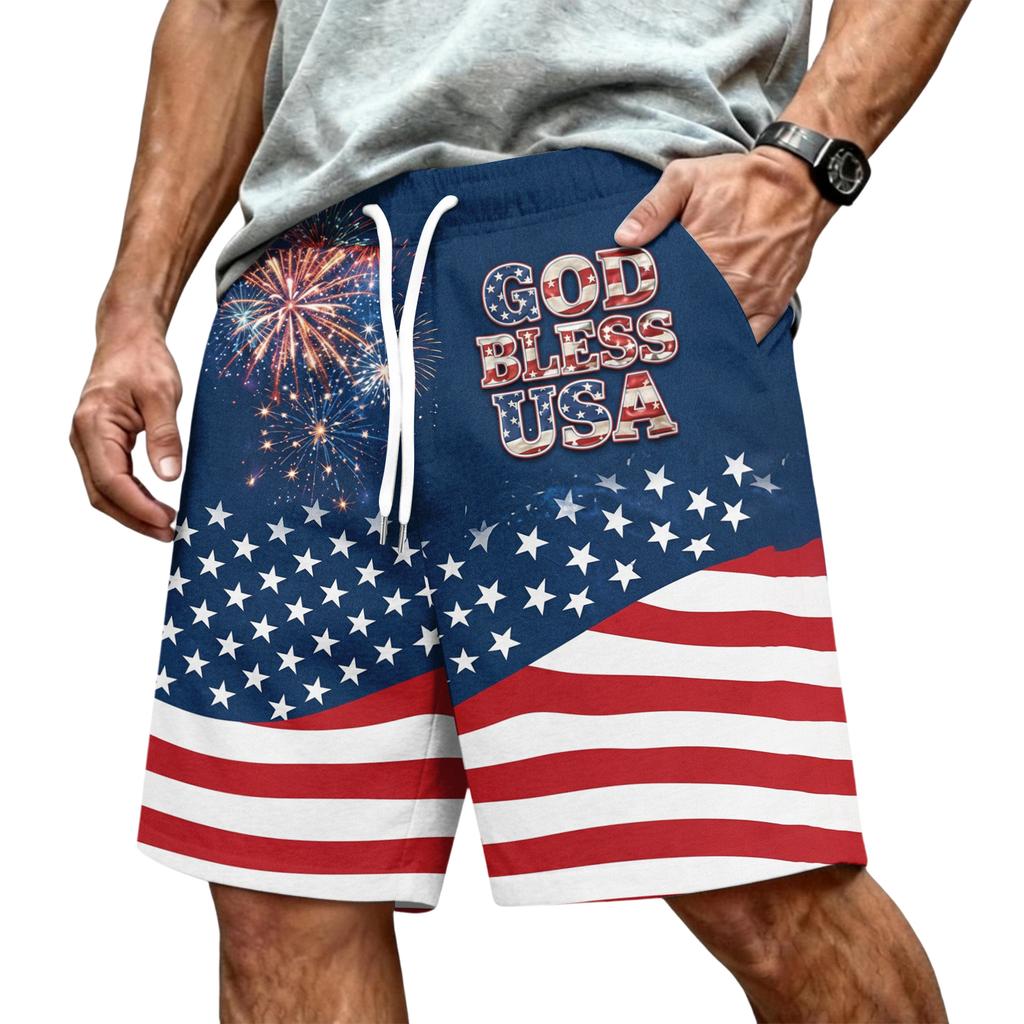 Men's Casual Drawstring Waist Shorts Lightweight Comfortable Fit Elastic Waistband Beachwear Summer Activewear