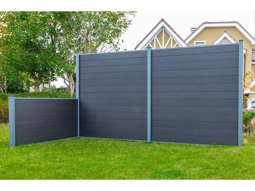 Aluminum Alloy Wood-Plastic Composite Fence for Gardens and Villas