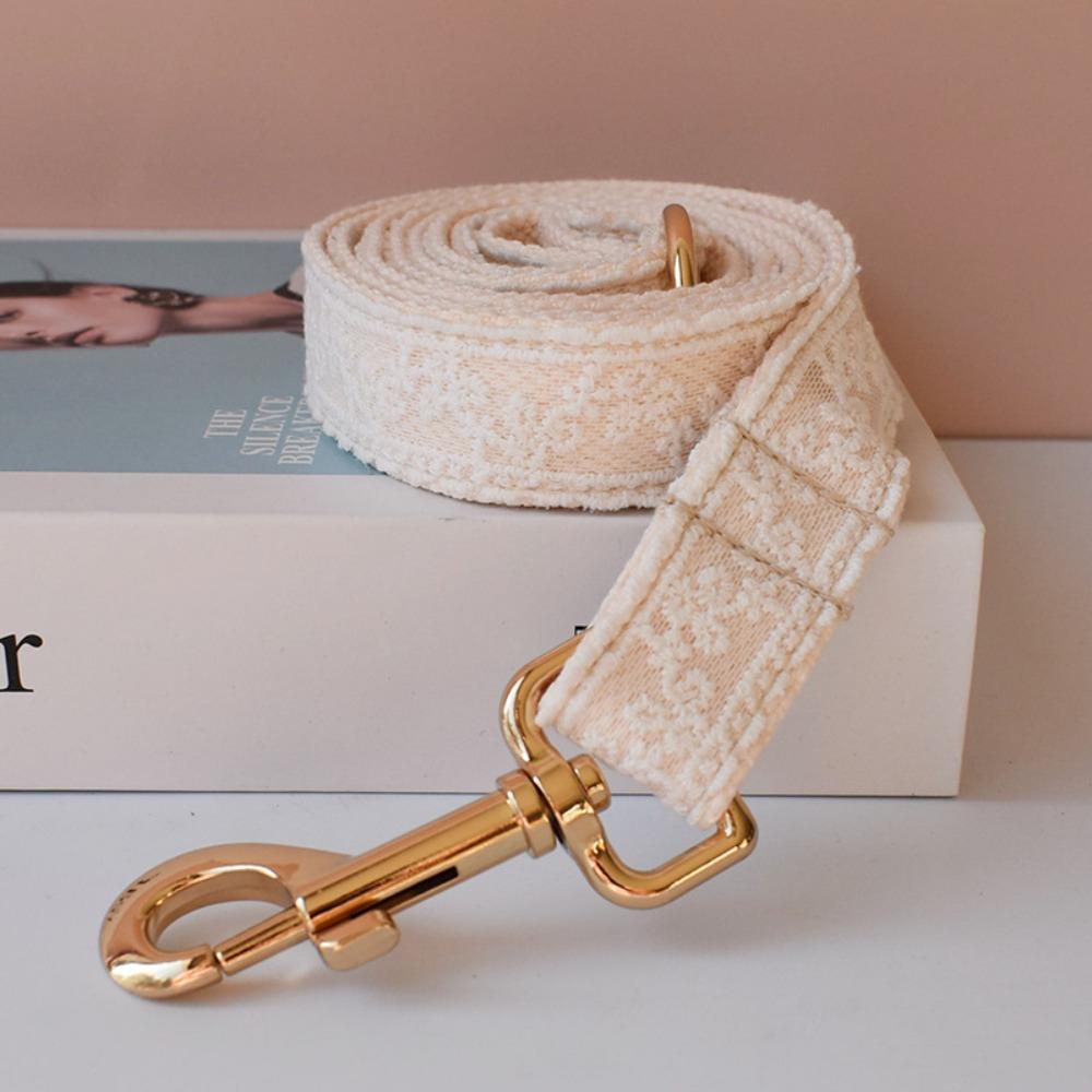 Small flower lace manufacturer pet collar dog chain dog leash