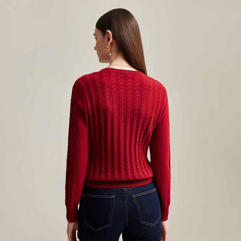 Women's Cable Knit Pure Cashmere Sweater