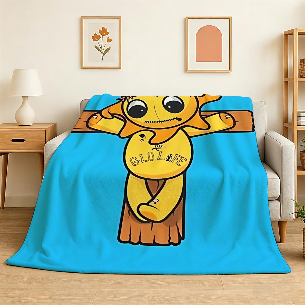 American Hip Hop Rapper Chief Keef Throw 240g Flannel Blanket Lightweight Soft Skin-friendly Summer Thin Throw Blanket 75X95CM
