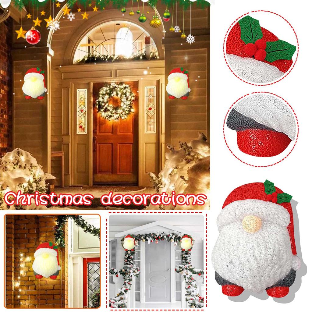 Christmas Gnome Lampshade Door Hanging Production Custom Gnome Wall Lamp Hanging Street Lampshade Corridor Lampshade