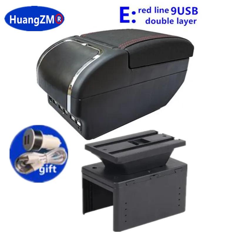 Universelle Auto-Armlehnenbox Universelle Mittelkonsolen-Armlehne Großer Stauraum Zentrale Aufbewahrungsbox mit Becherhalter Aschenbecher