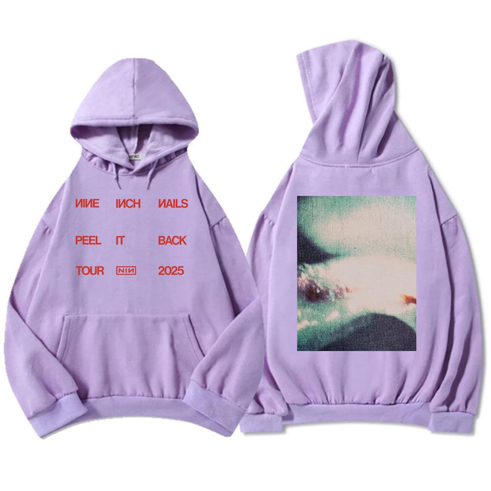 Peel It Back Tour 2025 T-shirt Rock Band Nine Inch Nails Tshirts Short Sleeve Hip Hop Unisex Streetwear T Shirt for Men/Women