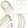 10 Sets of 6 Guitar Strings Replacement Steel String for Acoustic Guitar 1st-6th