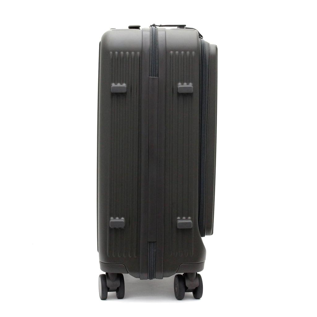 Stylish Yet Full of Useful Features Hapitas Zipper Suitcase Only Siffle Can Use Both Keys and Stopper Caster Front Open HPL2281 Deep Gray [Siffle]