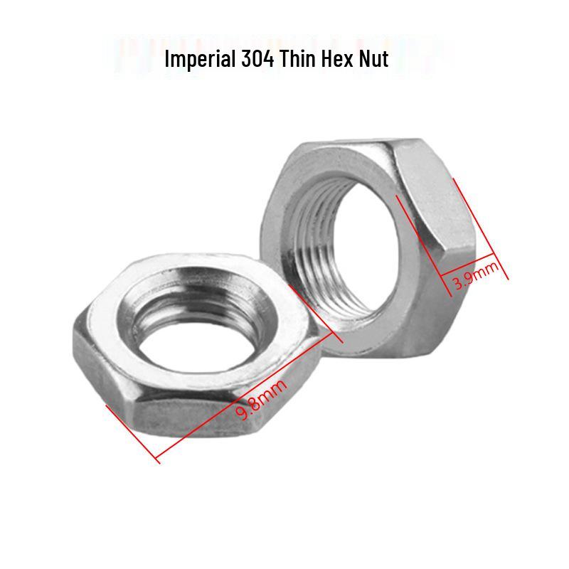 

1/4 Imperial Stainless Steel Serrated Flange Lock Nut with Hexagonal Butterfly Cap (K-Type)