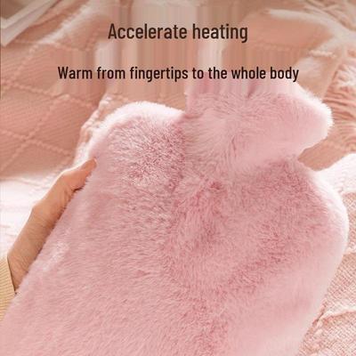 Plüsch-Wärmflasche - Handwärmer & Bauchkompresse, Verdickt und explosionsgeschützt