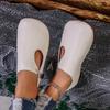 Damen-Slipper mit weicher Sohle, neue Herbst-Doudou-Schuhe, Übergröße, flache Sohle, runde Spitze, lässige Damenschuhe