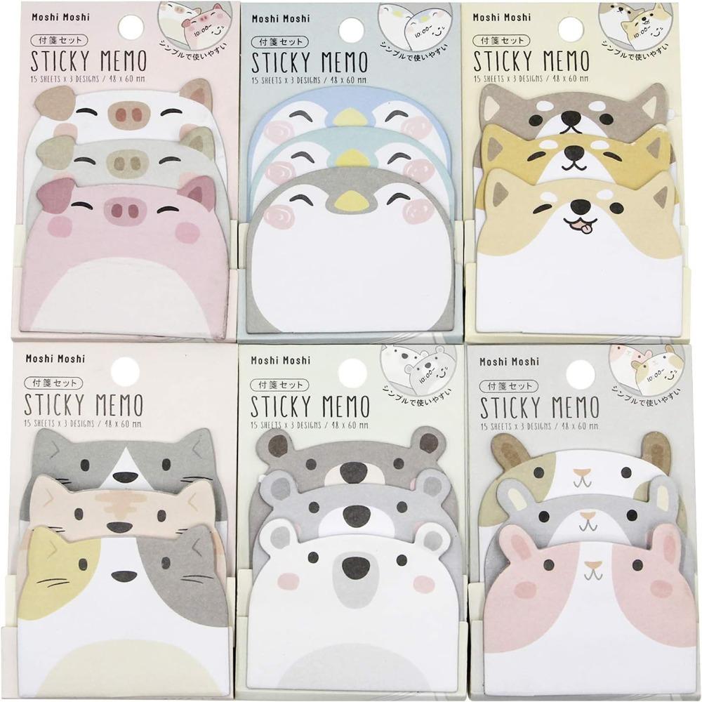 

Бумага Kawaii Sticky Notes Красочные забавные самоклеящиеся заметки Домашние самоклеящиеся наборы блокнотов для офиса