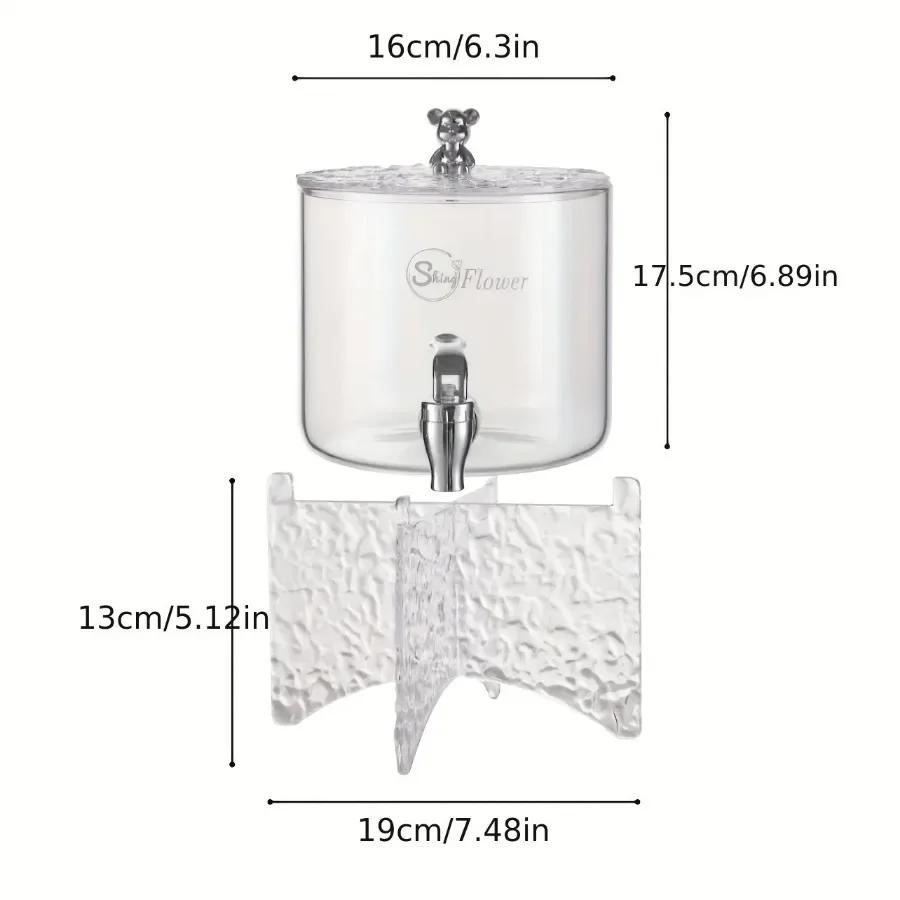 Water Kettle Large Capacity Refrigerator Glass water bottle Water with Faucet Heat-resistant Cold Resistant Kitchen Utensils