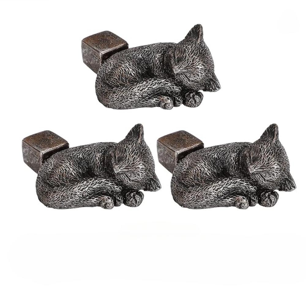 

Кошачьи смоляные ножки для горшков в форме животных - Декоративные подставки для растений для улучшения циркуляции воздуха и дренажа 3pcs