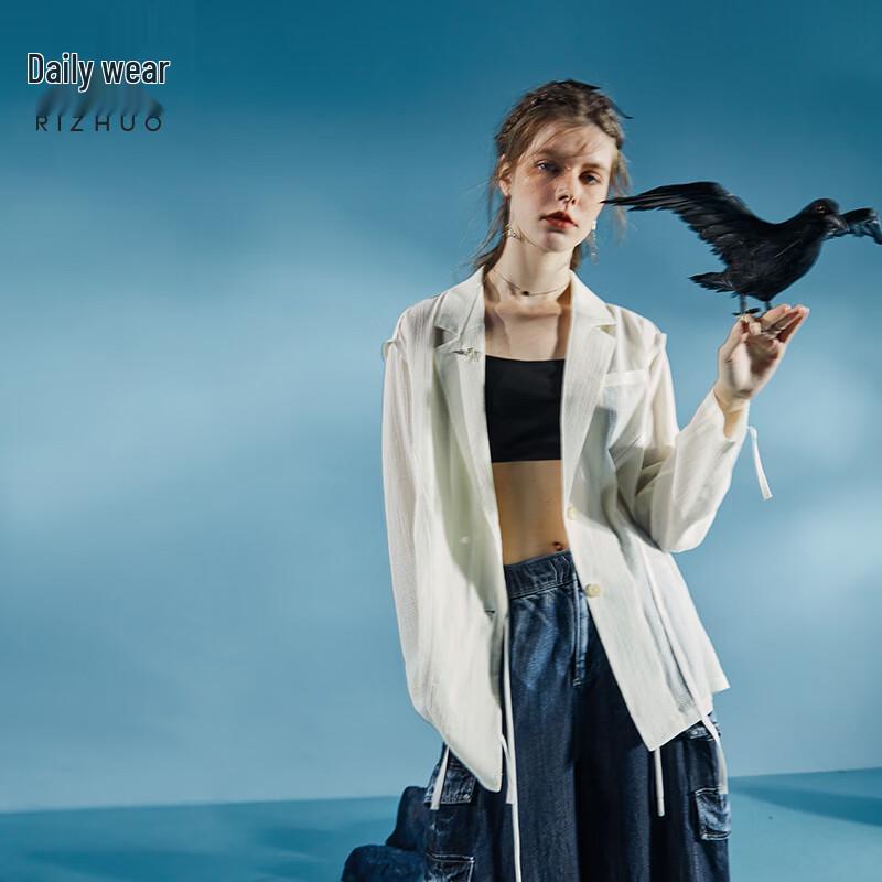 Rizhuo 2026 Summer Loose Fit Commuter Blazer L