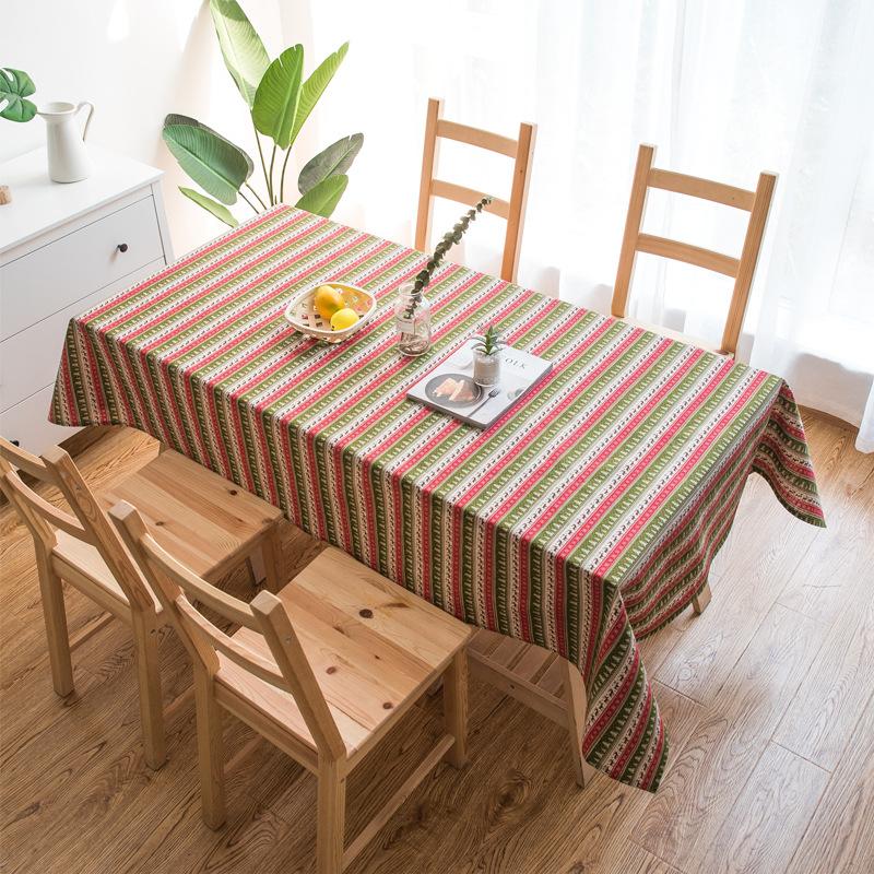 Pastoral Cotton And Linen Fabric Book Tablecloth Fabric Rectangular Home Coffee Table Tablecloth Cover Chair