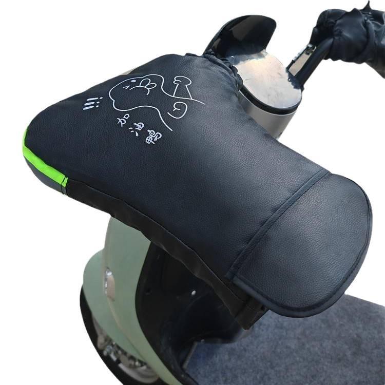 Warme, winddichte elektrische Motorrad-Lenkerhandschuhe mit Samtfutter zum Kälteschutz