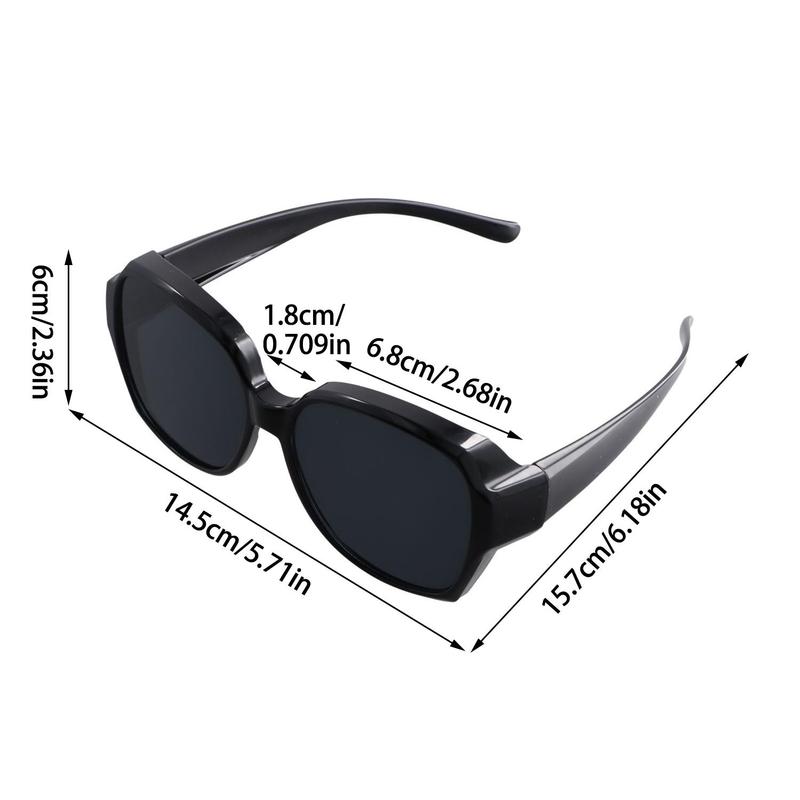 2025 New Sunglasses Myopia Glasses Cover Polarized Sunglasses Folding Fit Over Glasses Men Women UV400 Wear
