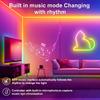 RGBIC Neon LED Strip Light 5V USB Bluetooth Music Sync Flexible Waterproof Lighting Tape for Gaming Desk Room Wall Decoration