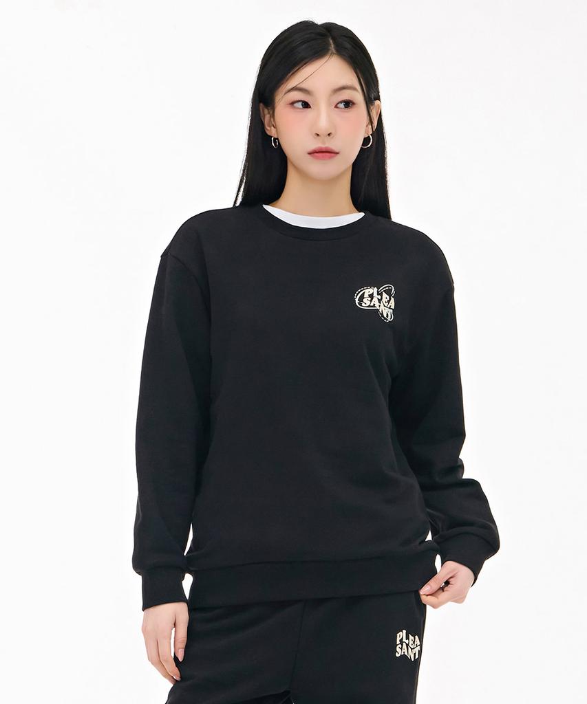 CHASECULT Women'S Embroidered Point Sweatshirt - Black
